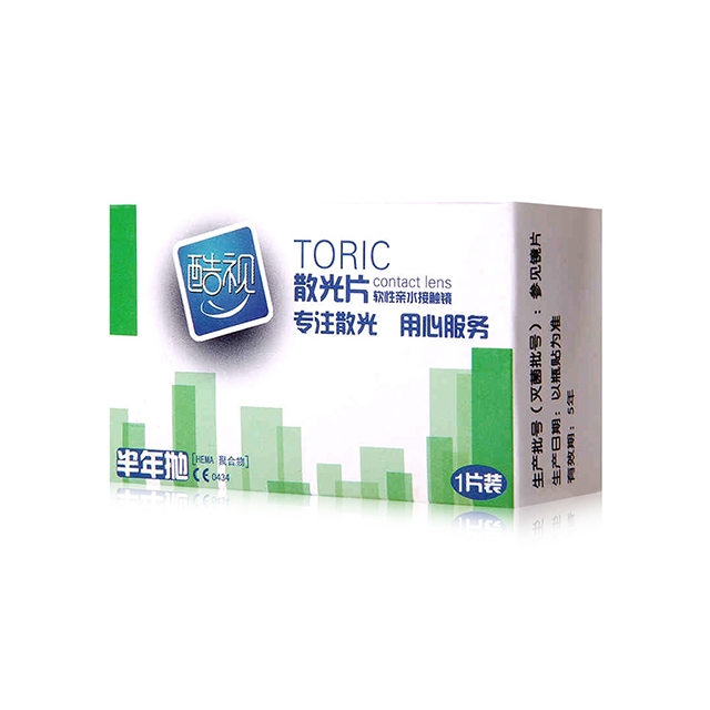 酷视近视散光半年抛隐形眼镜1片装