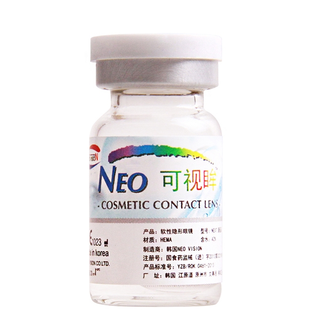 NEO可视眸巨目四色棕N414美瞳隐形眼镜年抛1片
