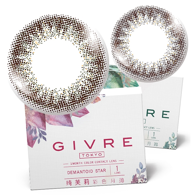 绮芙莉Givre美瞳月抛1片装-摩登炫灰