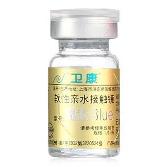 卫康魅-BLUE年抛隐形眼镜1片装-高度数