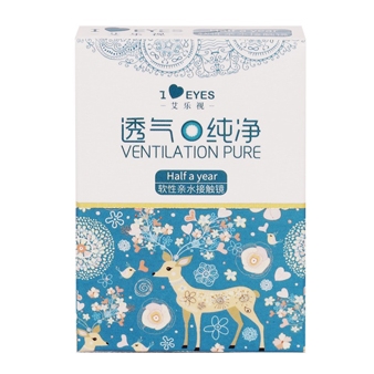 艾乐视纯净半年抛隐形眼镜1片装