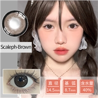 colorbaby美瞳半年抛1片装14.5大直径棕色—Scaleph-Brown