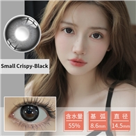 colorbaby美瞳日抛10片黑色14.5大直径-Small Crispy-Black