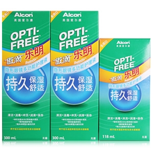 愛爾康樂明護理液300ml*2+118ml+鏡盒