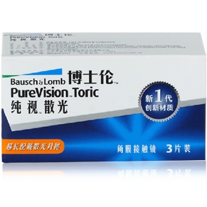 博士倫純視散光硅水凝膠月拋隱形眼鏡3片裝