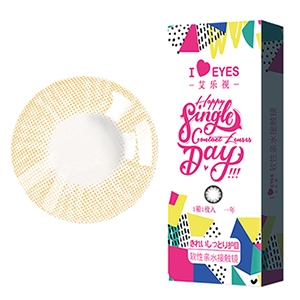 韩国进口艾乐视年抛美瞳1片装