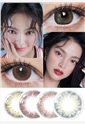 优络美恋露月抛美瞳2片装-焦糖棕