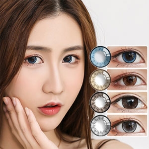 艾樂視美瞳年拋熒光系列1片裝-熒光灰