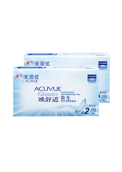 强生欧舒适散光2周抛隐形眼镜6片装|预售