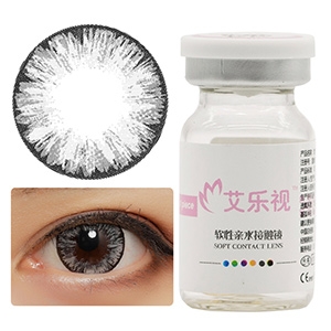 艾樂視年拋美瞳2片裝-冰花灰