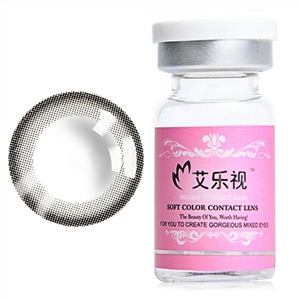 艾樂視年拋美瞳2片裝-小黑環