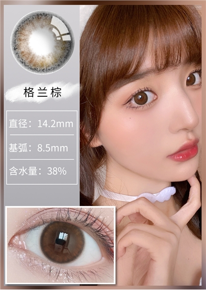 艾乐视美瞳年抛1片装-格兰棕