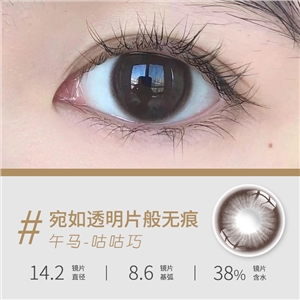 新款艾樂視美瞳半年拋2片裝自然素顏通勤款-午馬咕咕巧